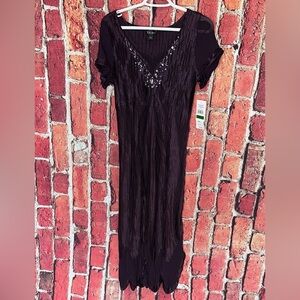 S.L. Fashions Dark Purple Maxi Dress